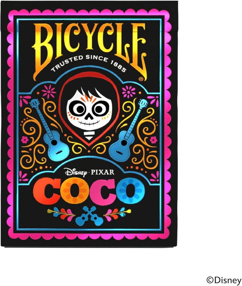 Bicycle مجموعة بطاقات ديزني كوكو القابلة للجمع 52، حجم بوكر، هدايا، ليلة ألعاب عائلية وأطفال - Image 2